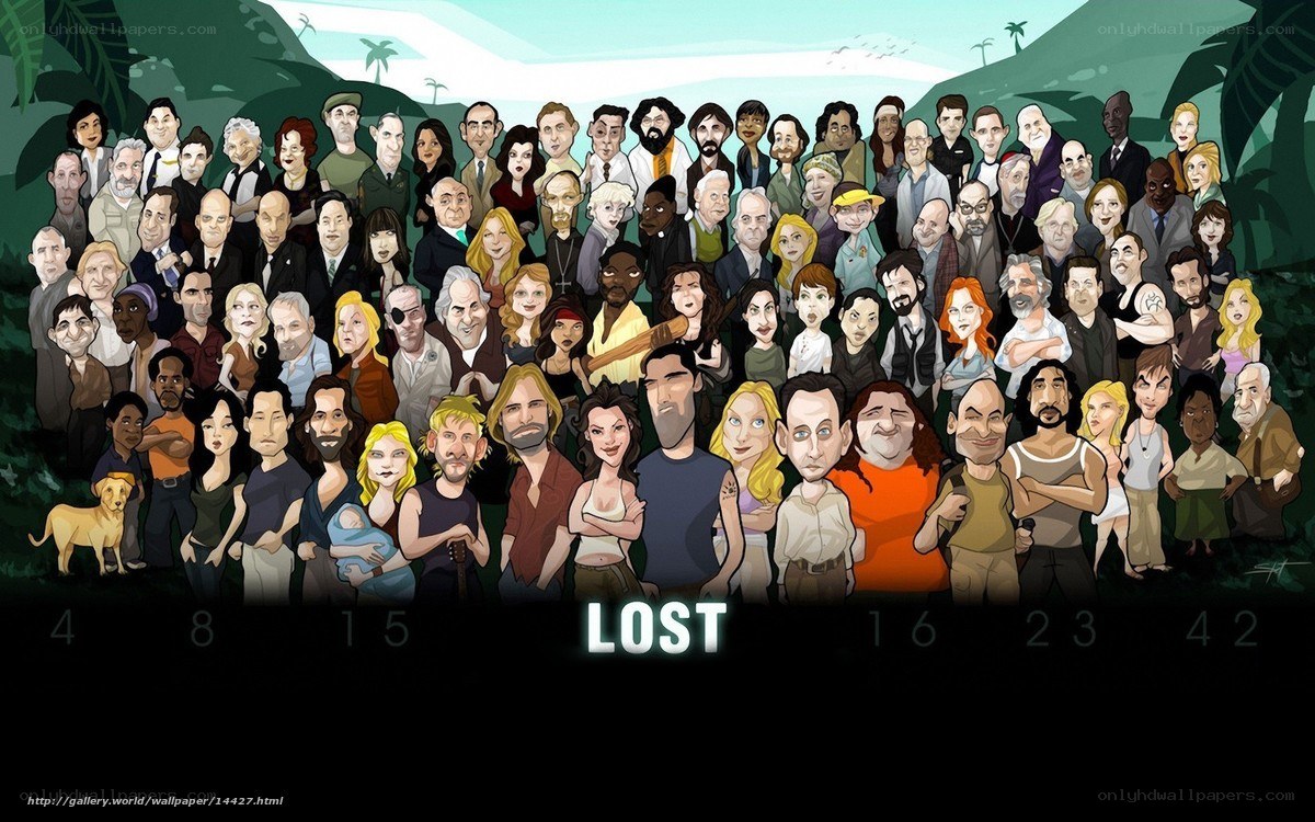 Lost cast caricature