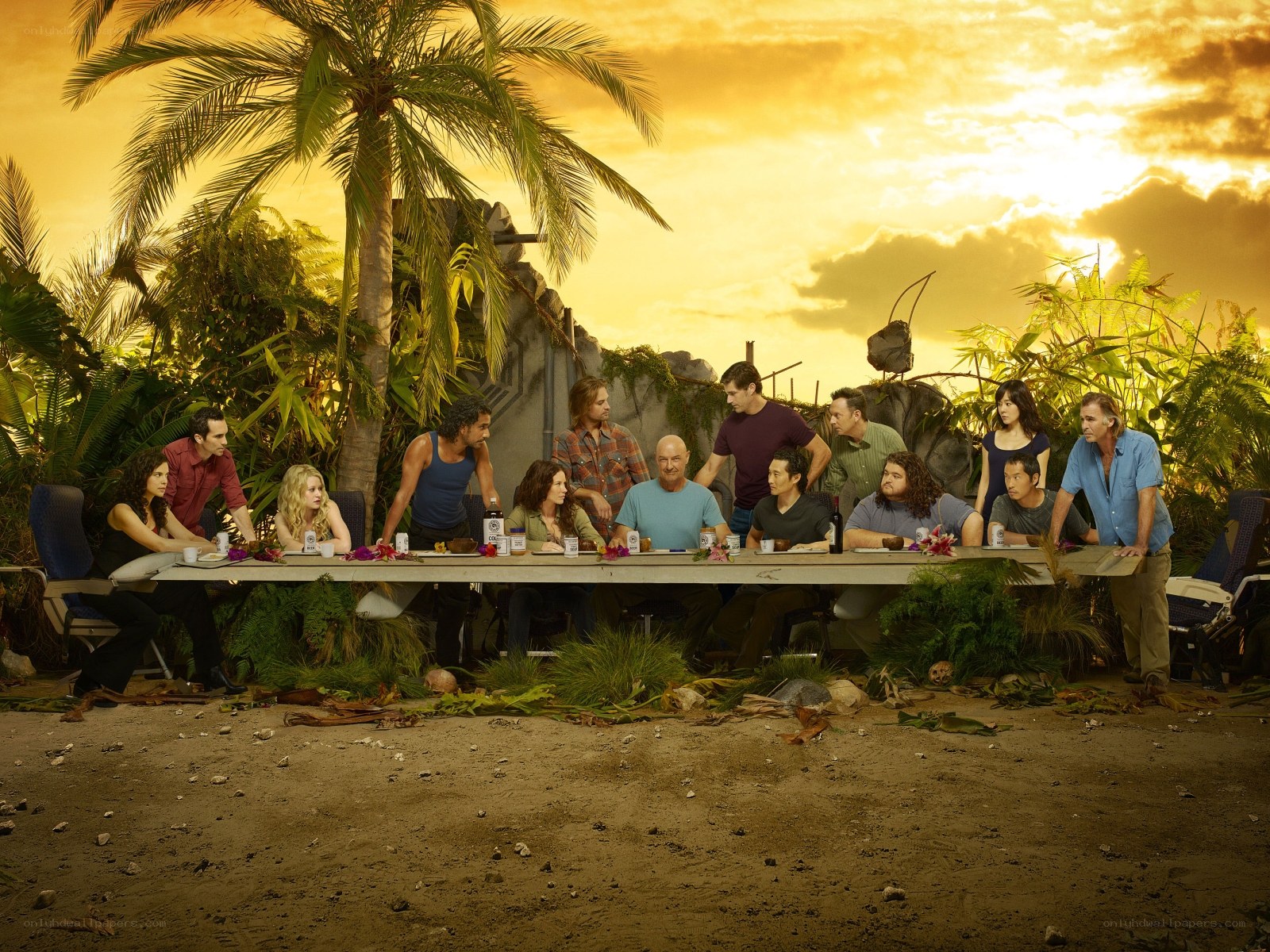 Lost cast on a beach
