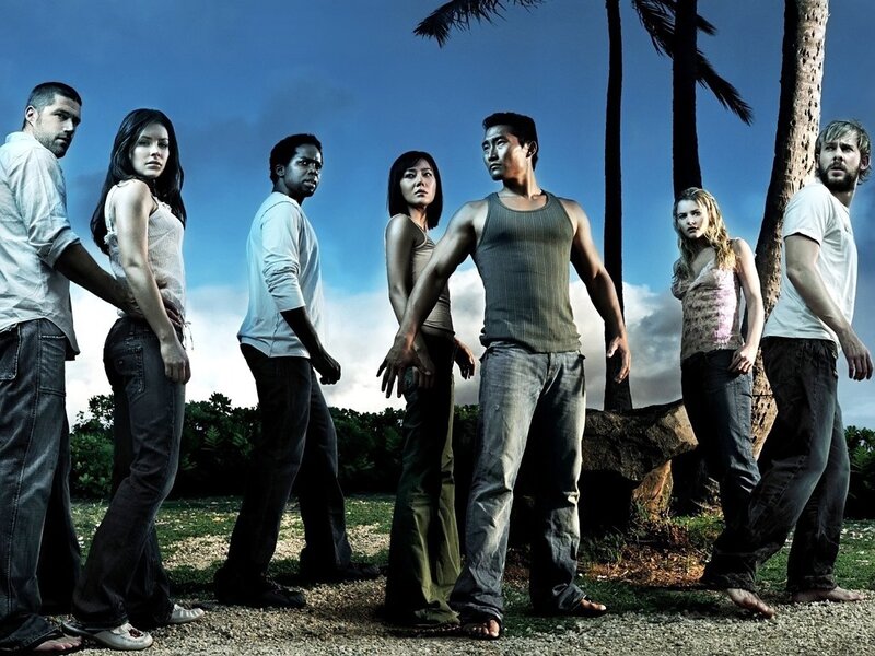 Lost cast on a tropical island