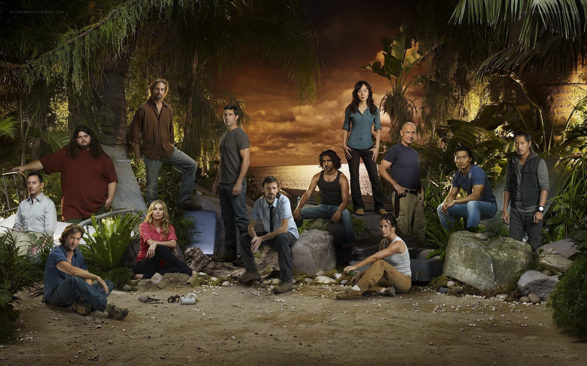 Lost cast on island