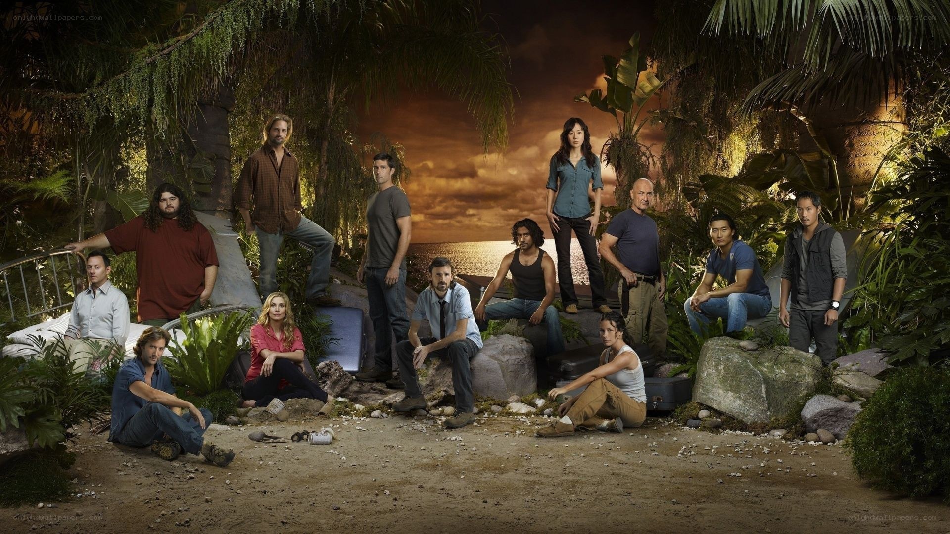 Lost cast on island