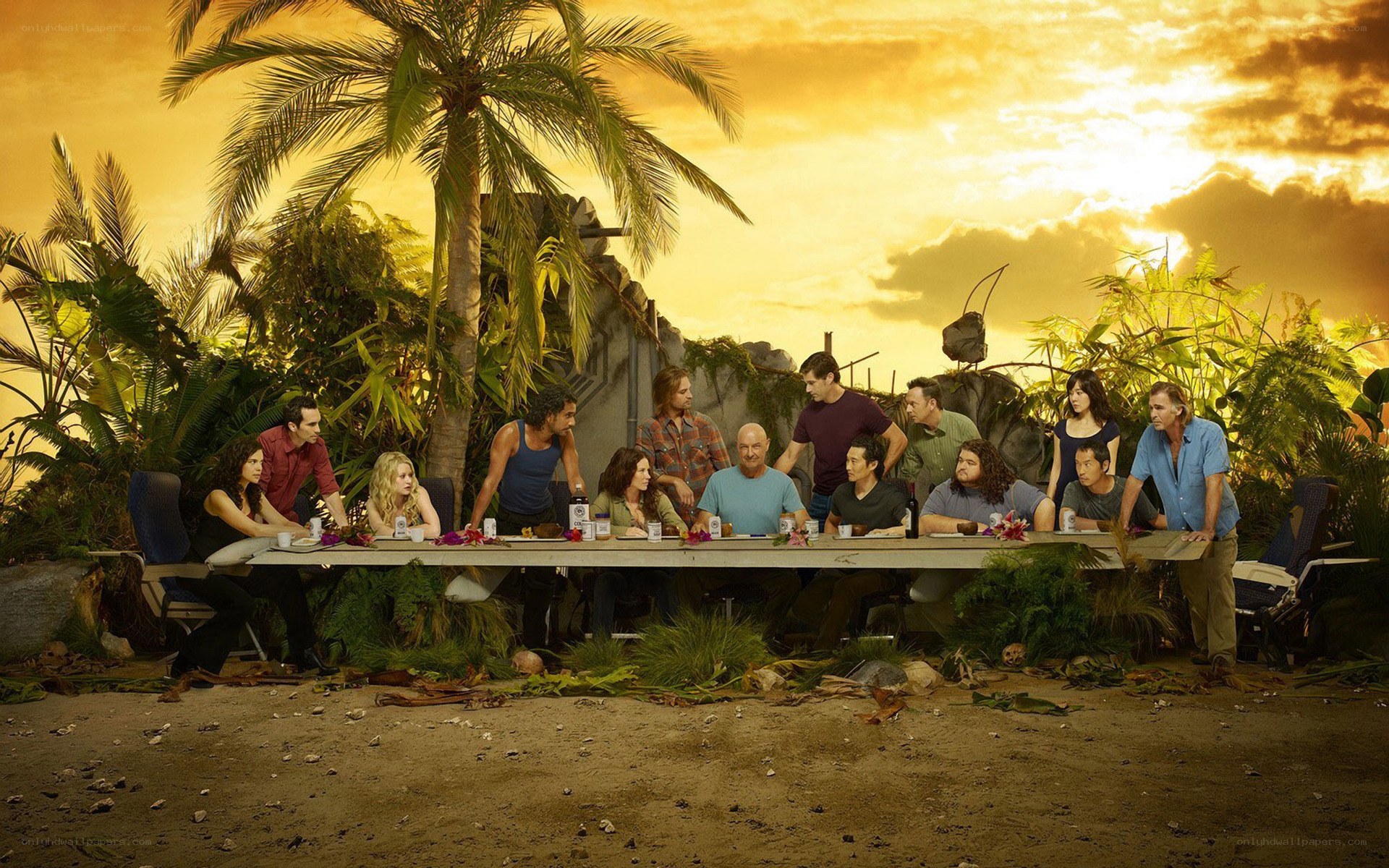 Lost cast reunion scene