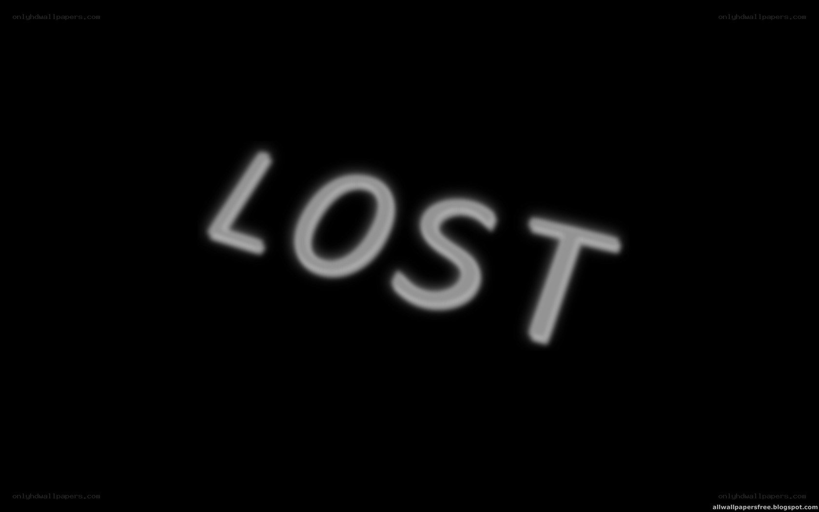 Lost logo on black background