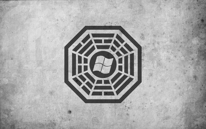 Lost symbol with Windows logo