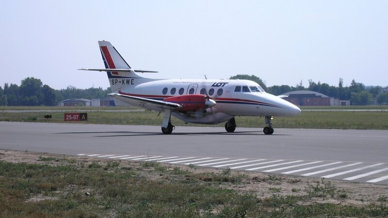 LOT aircraft on runway