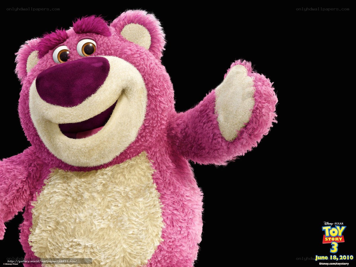 Lotso the bear from Toy Story 3