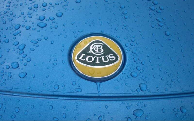 Lotus Car Emblem — Blue