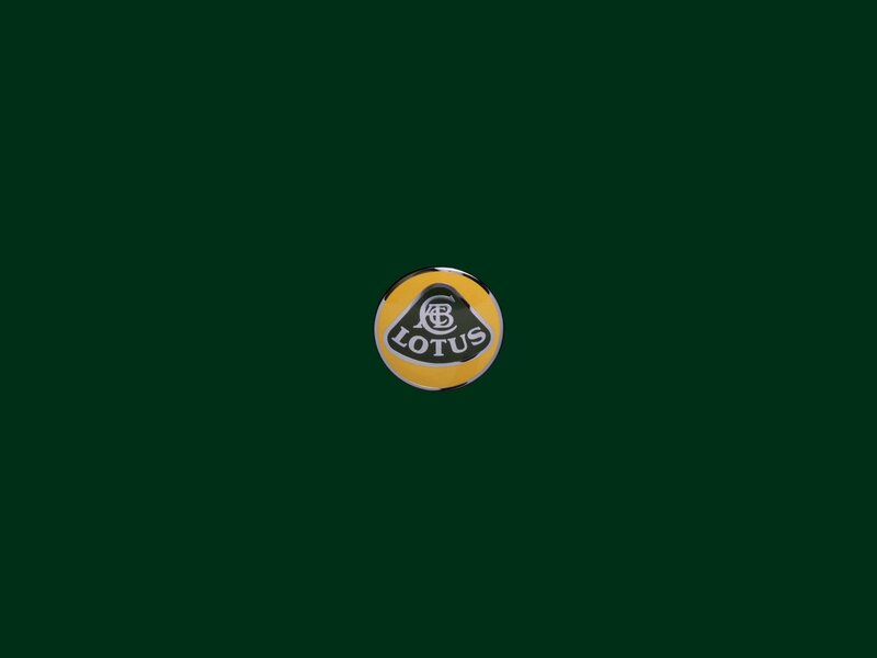 Lotus Car Emblem — Green