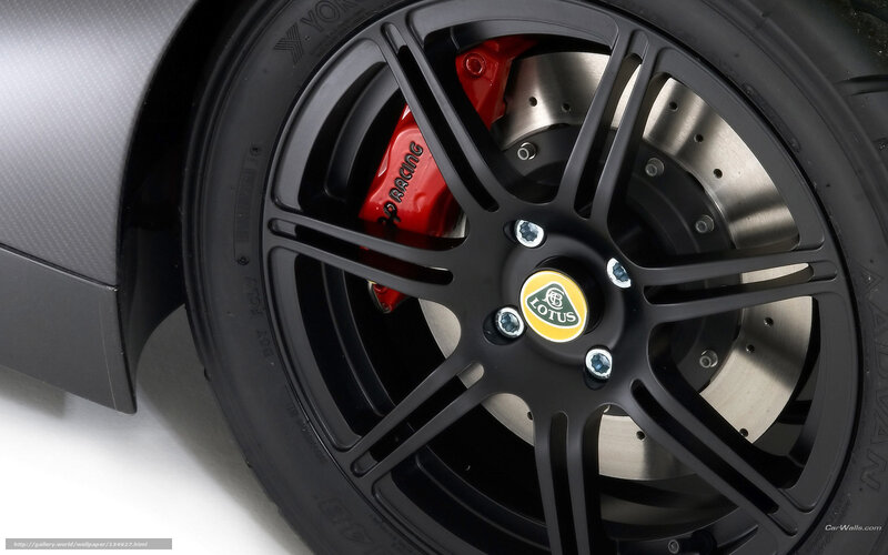 Lotus car wheel close-up