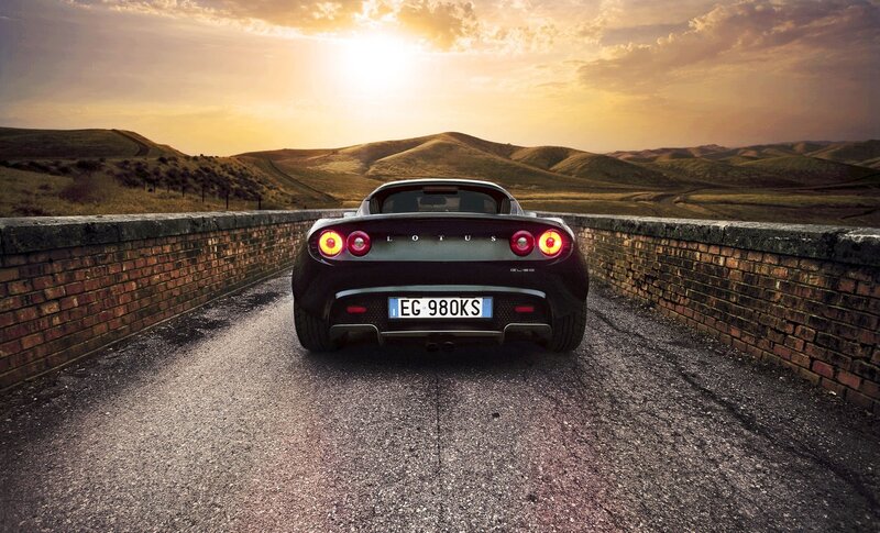 Lotus Elise at sunset