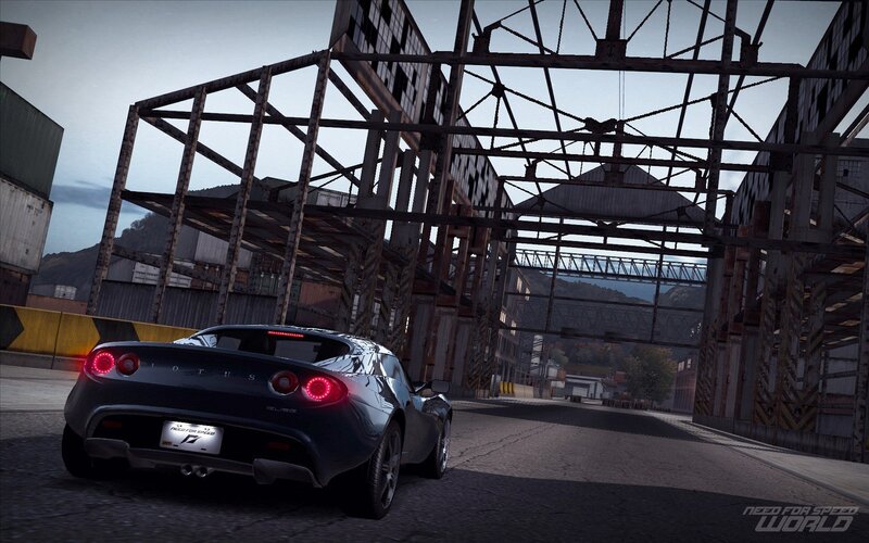 Lotus Elise in industrial area