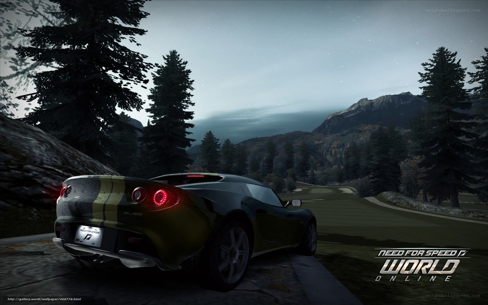 Lotus Elise on a mountain road