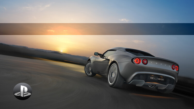 Lotus Elise on desert road