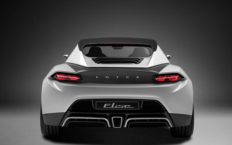 Lotus Elise Sports Car — White, Dramatic