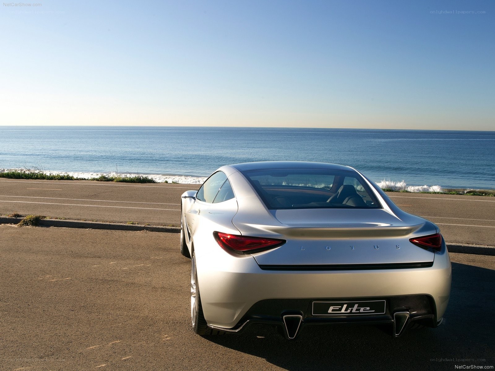 Lotus Elite concept car by ocean