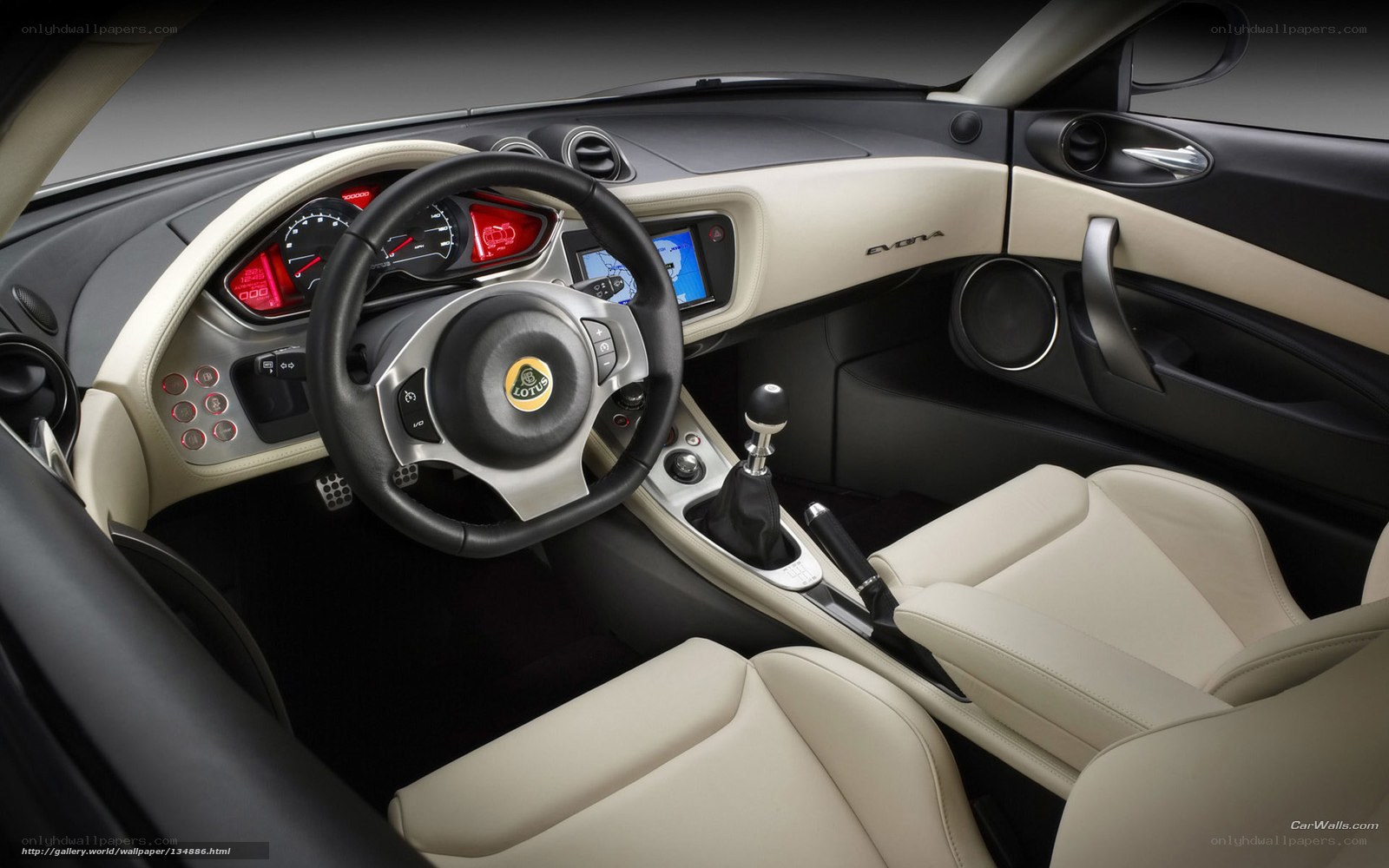 Lotus Evora interior cockpit