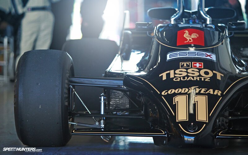 Lotus Formula 1 car front view