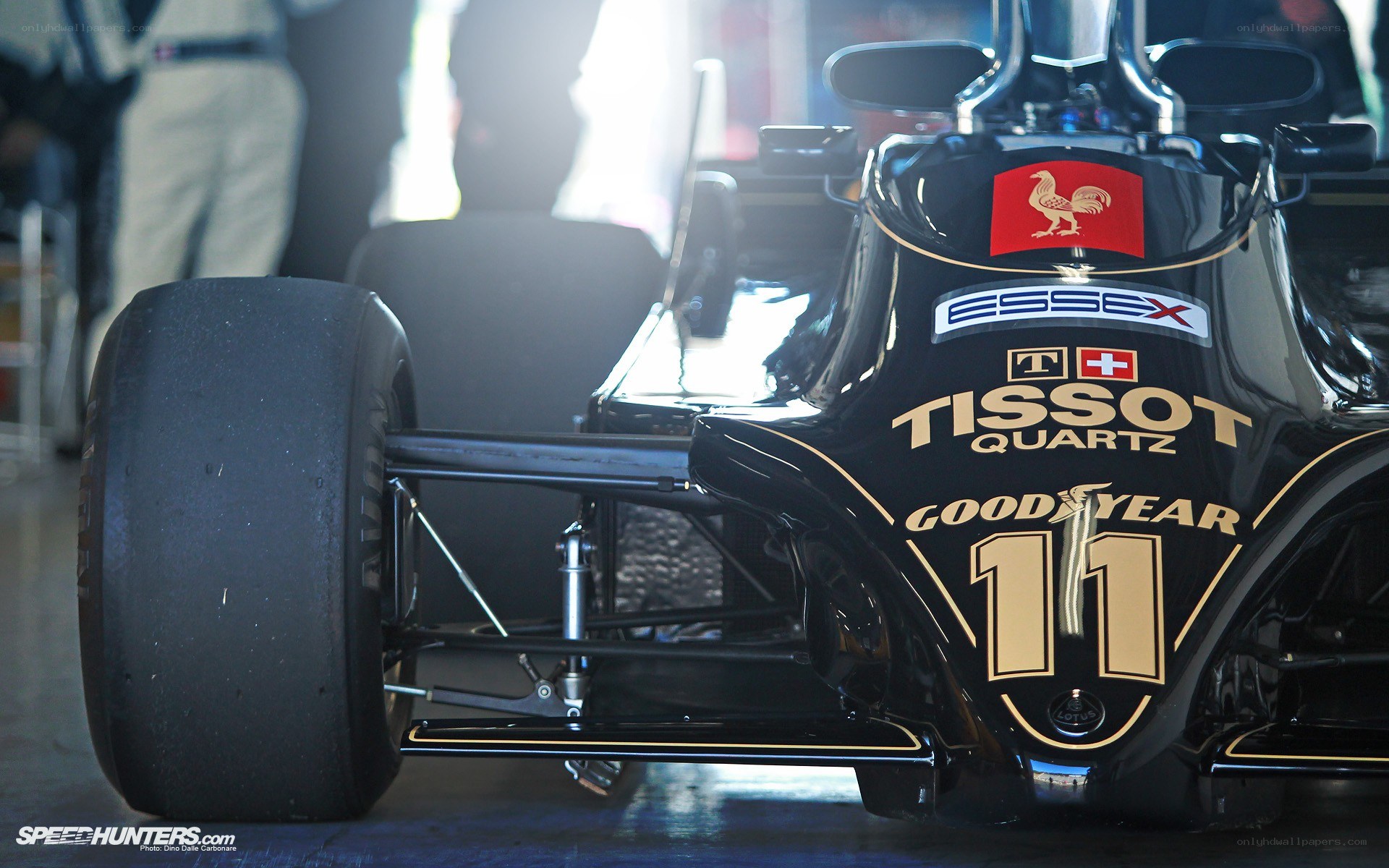 Lotus Formula 1 car front view