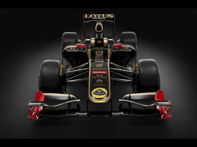 Lotus Formula 1 car front view