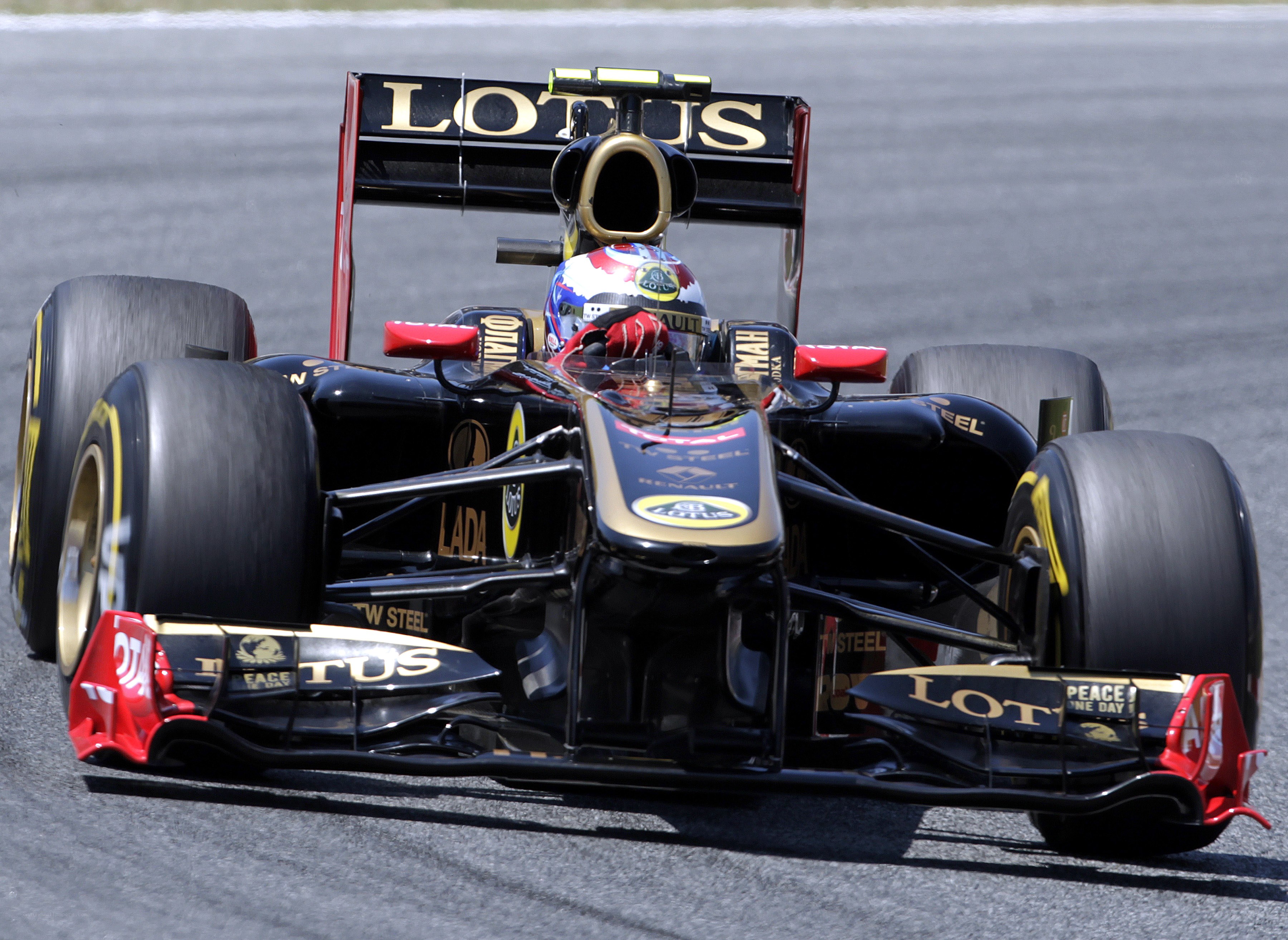 Lotus Formula 1 car on track