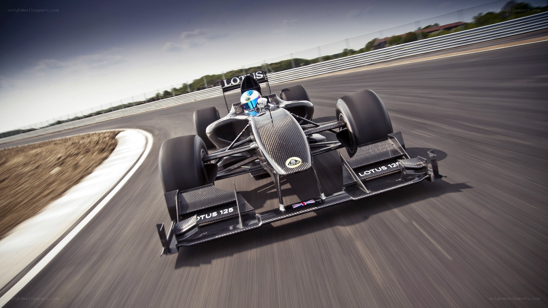 Lotus Formula One car on track