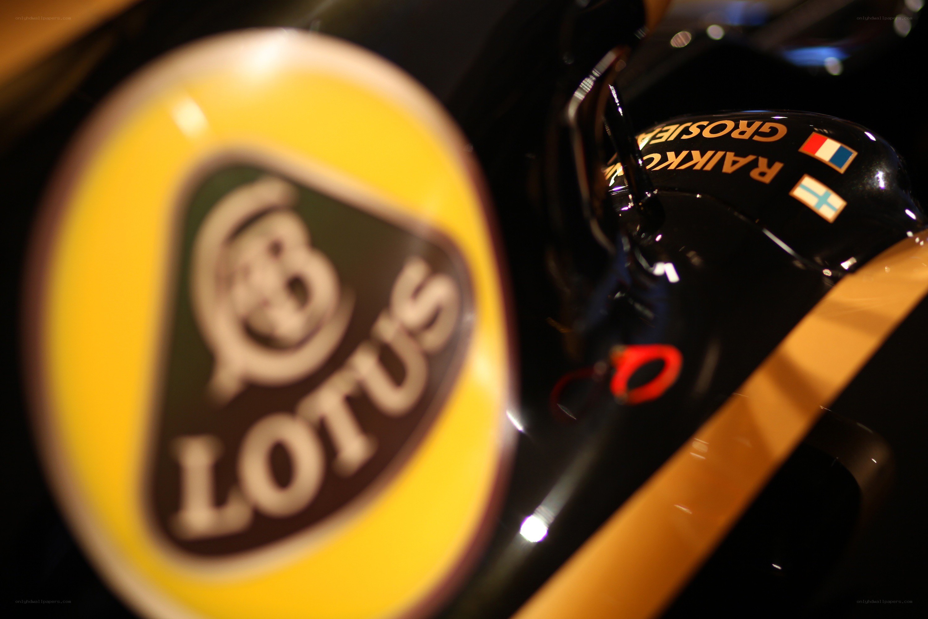 Lotus logo on a race car