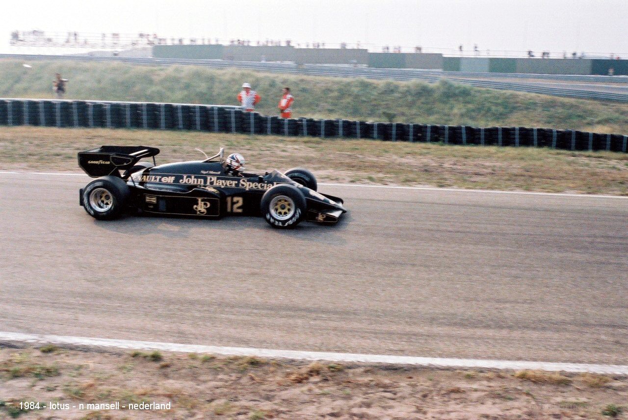 Lotus race car on track