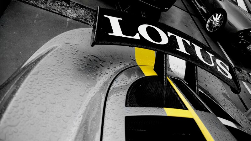 Lotus race car rear view