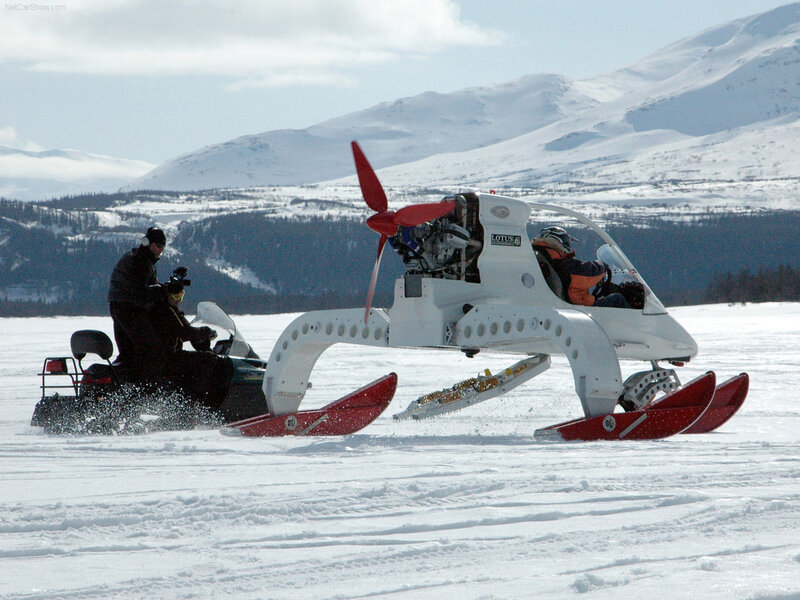 Lotus snow vehicle on ice