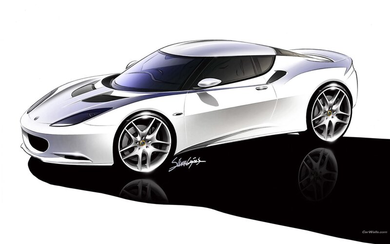 Lotus sports car design sketch