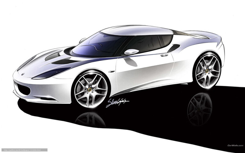 Lotus sports car design sketch