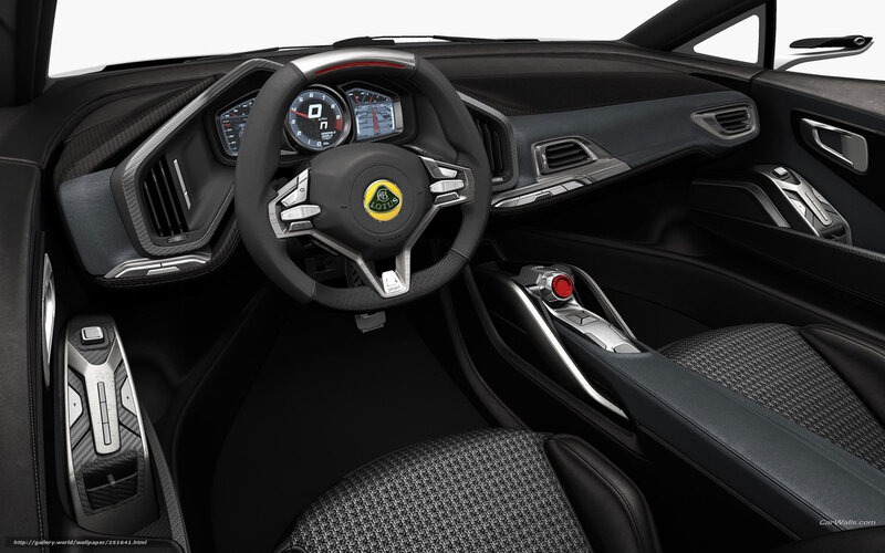 Lotus sports car interior