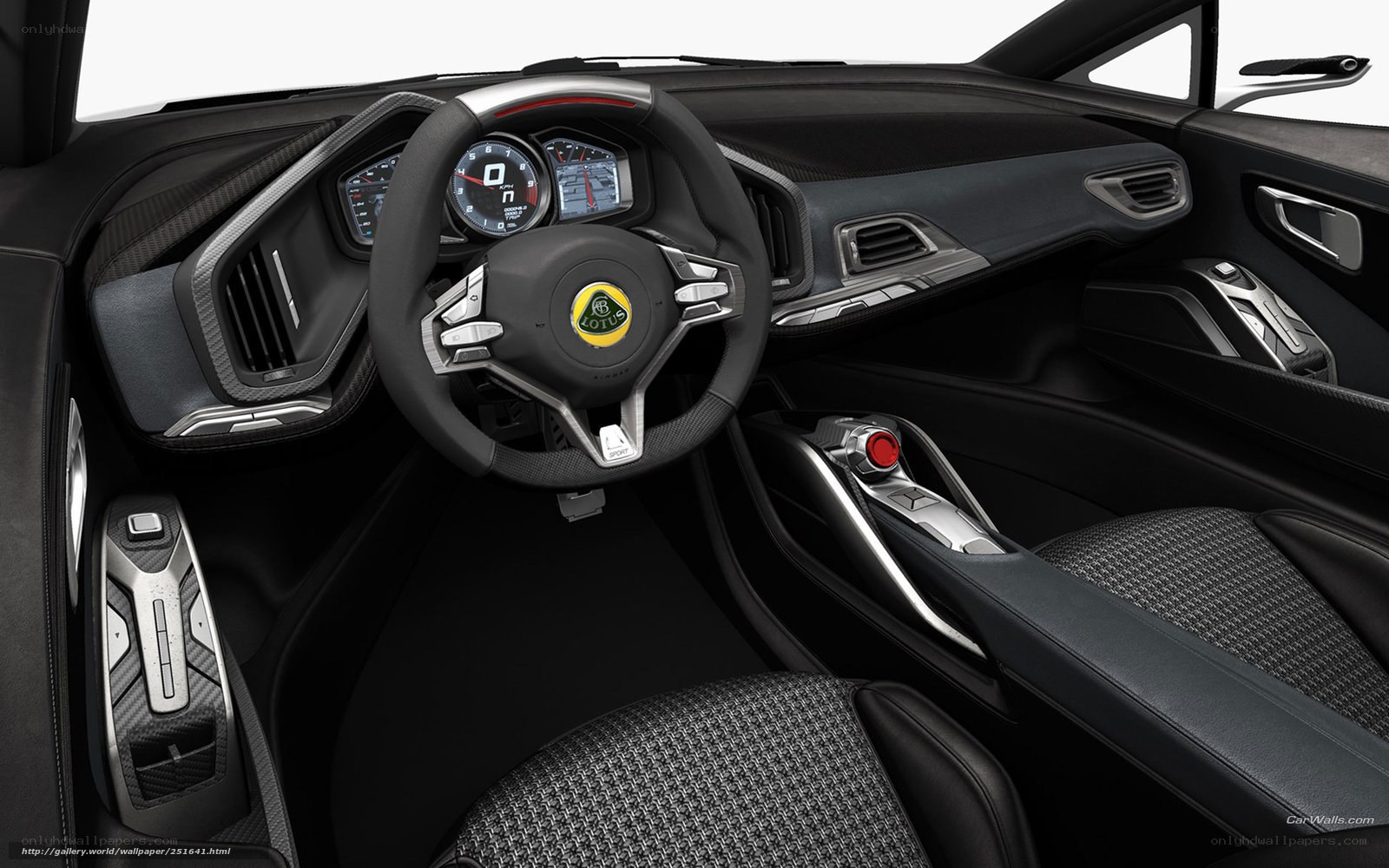 Lotus sports car interior