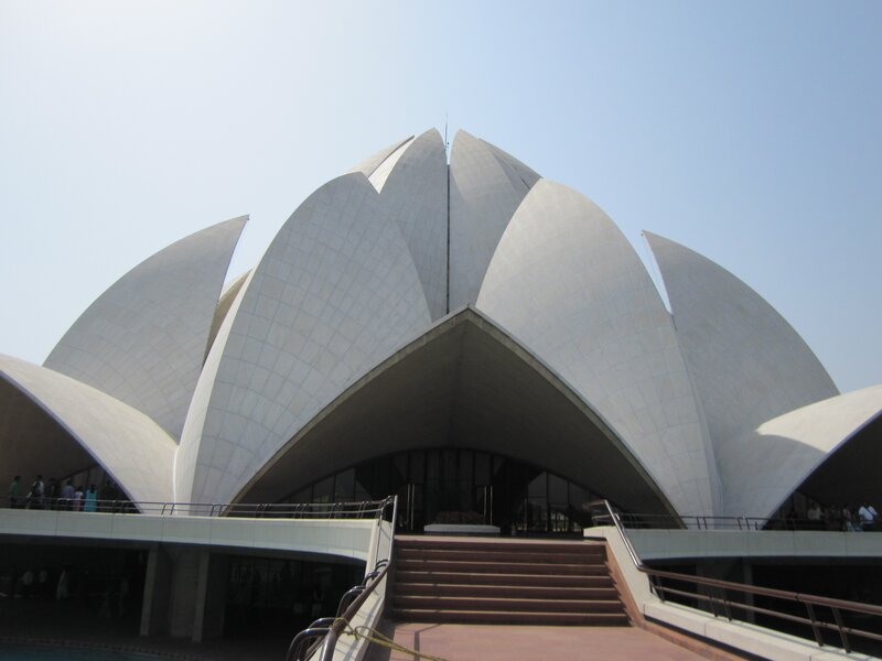 Lotus Temple Building — White