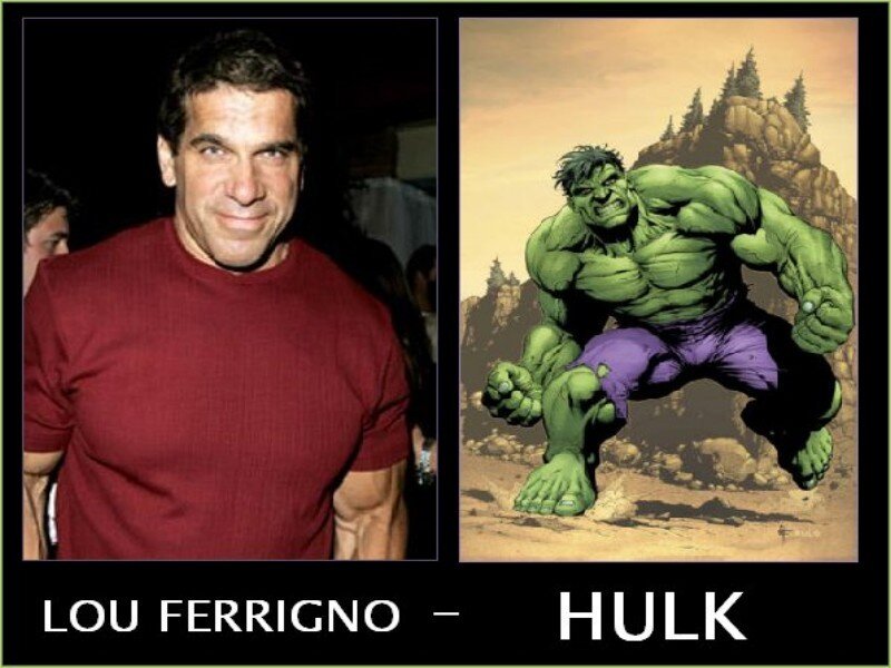 Lou Ferrigno and Hulk
