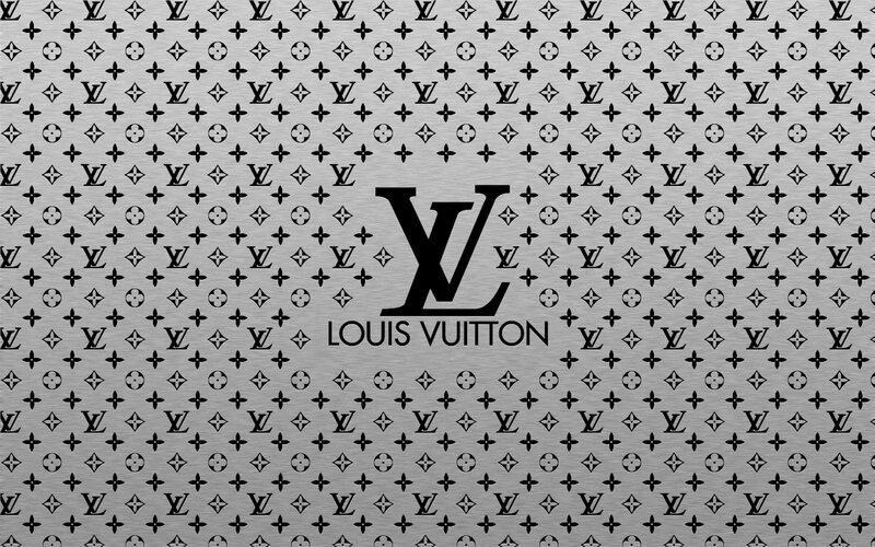 Louis Vuitton Logo Pattern — Black