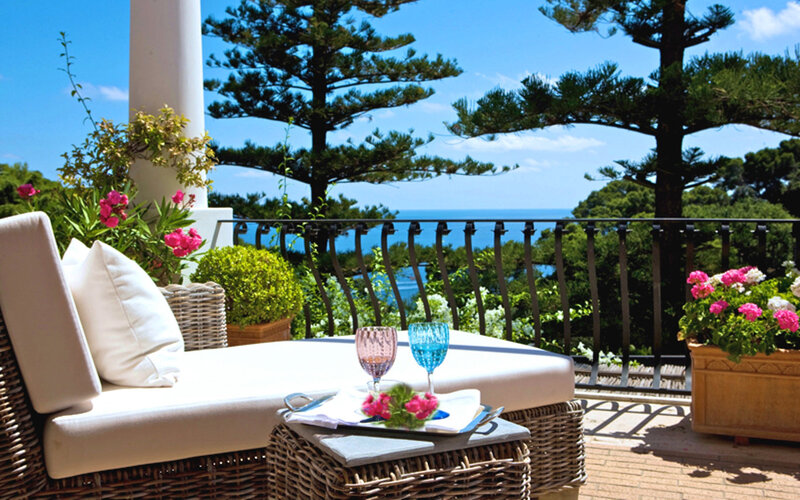 Lounge Chair on Balcony