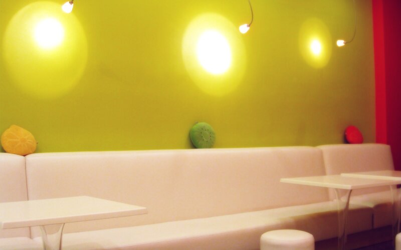 Lounge with fruit pillows