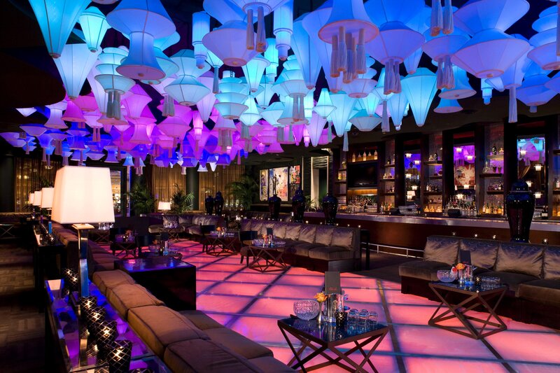 Lounge with Glowing Ceiling