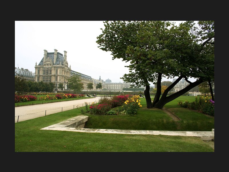Louvre Gardens in Paris