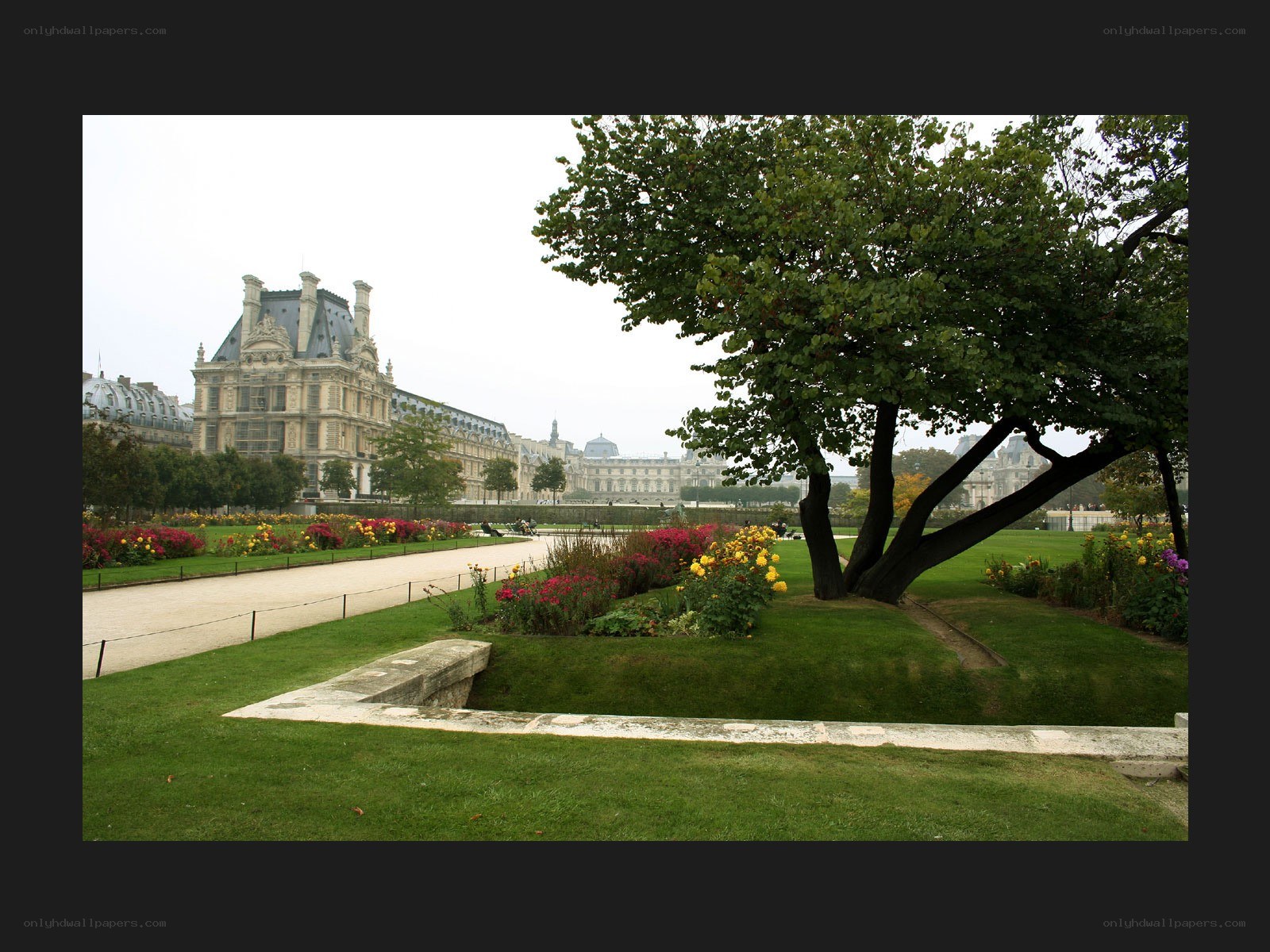 Louvre Gardens in Paris