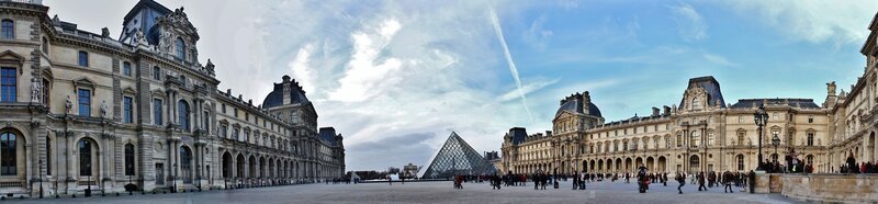 Louvre Museum courtyard