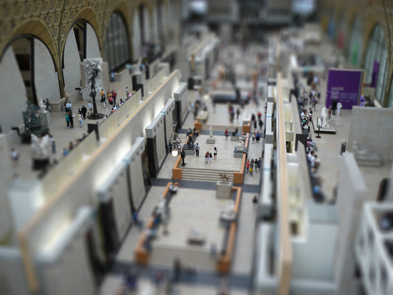 Louvre museum interior view
