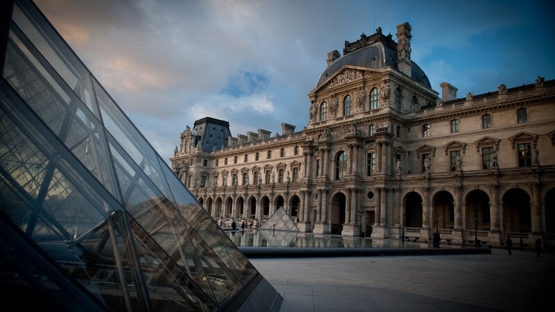 Louvre Pyramid and Building