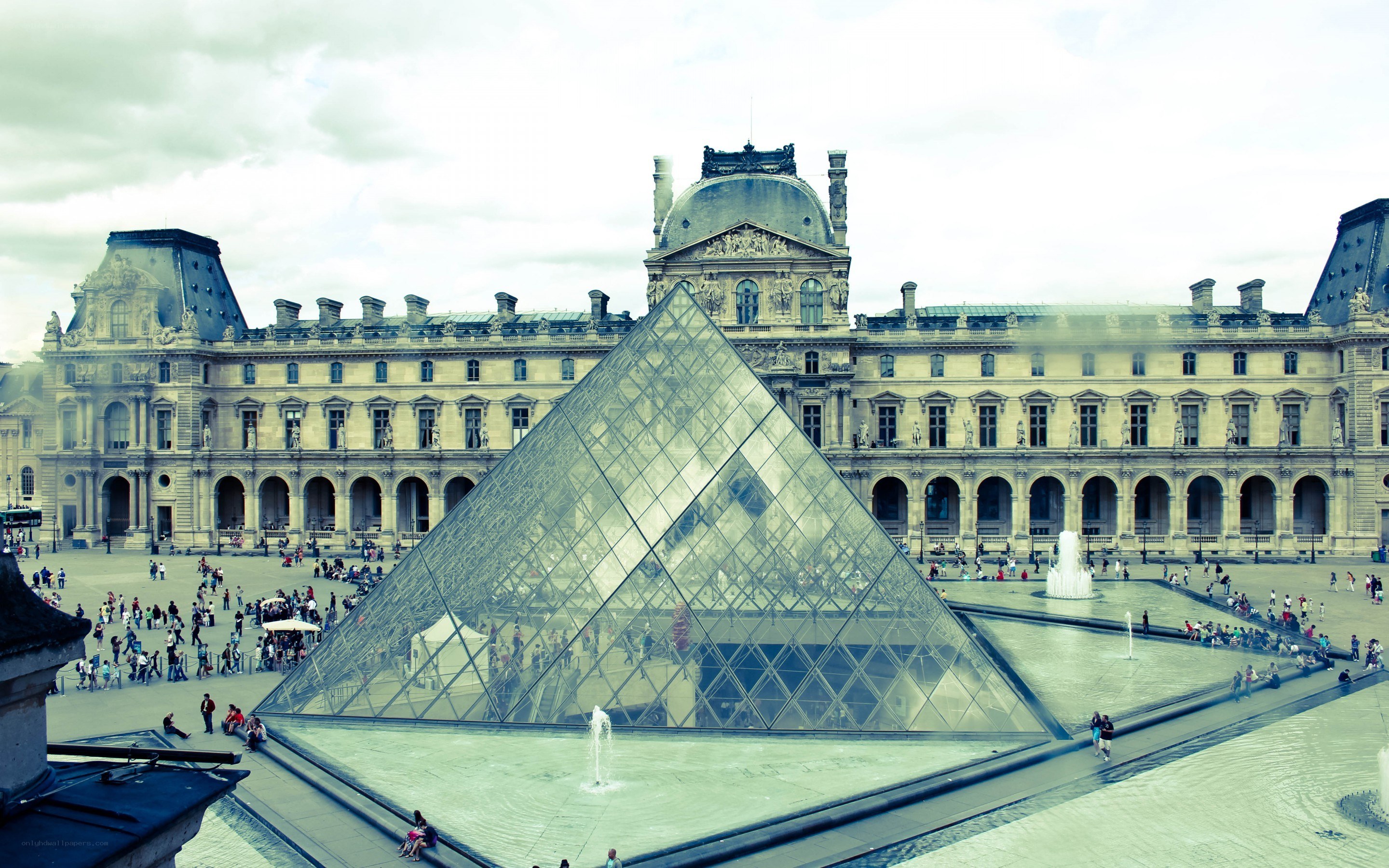 Louvre Pyramid and Courtyard