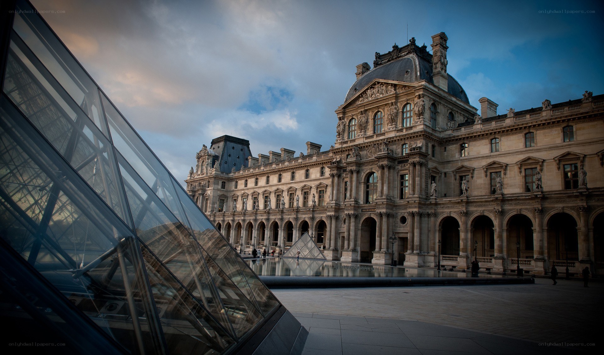 Louvre Pyramid and Palace