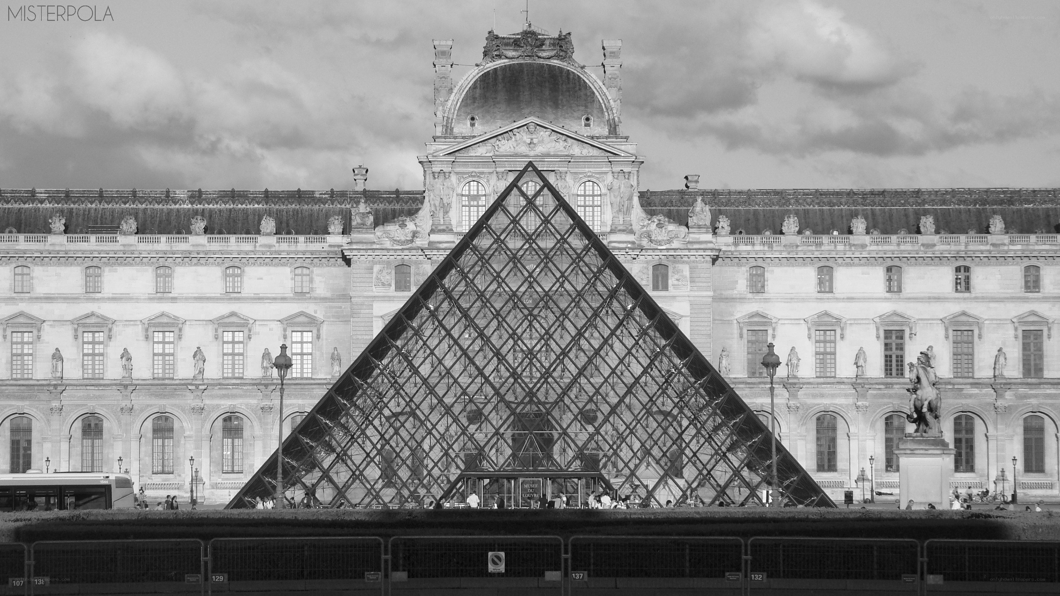 Louvre Pyramid and Palace