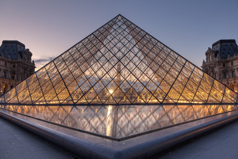 Louvre Pyramid — Gold