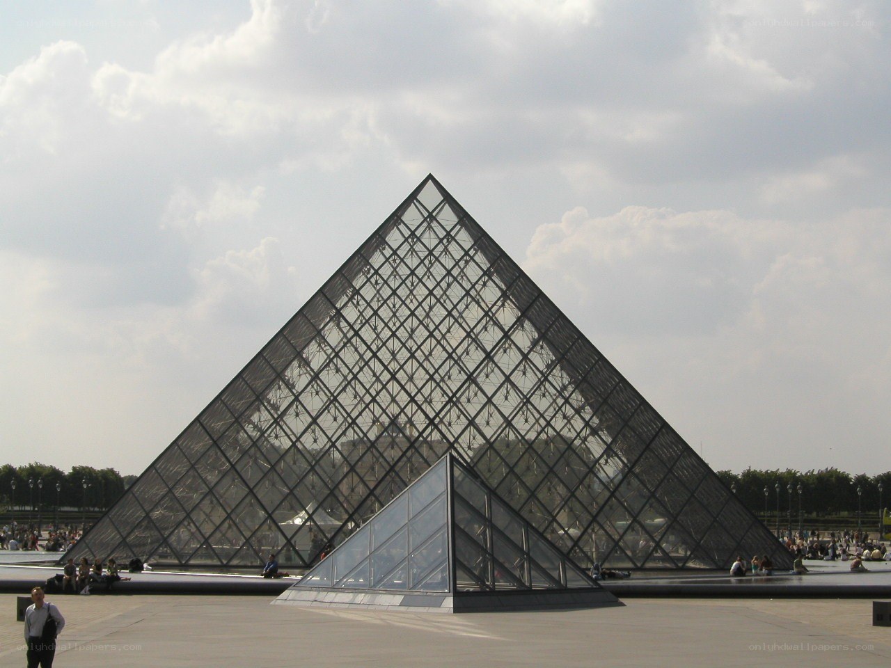 Louvre Pyramid in Paris