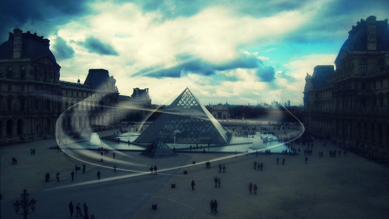 Louvre Pyramid in Paris